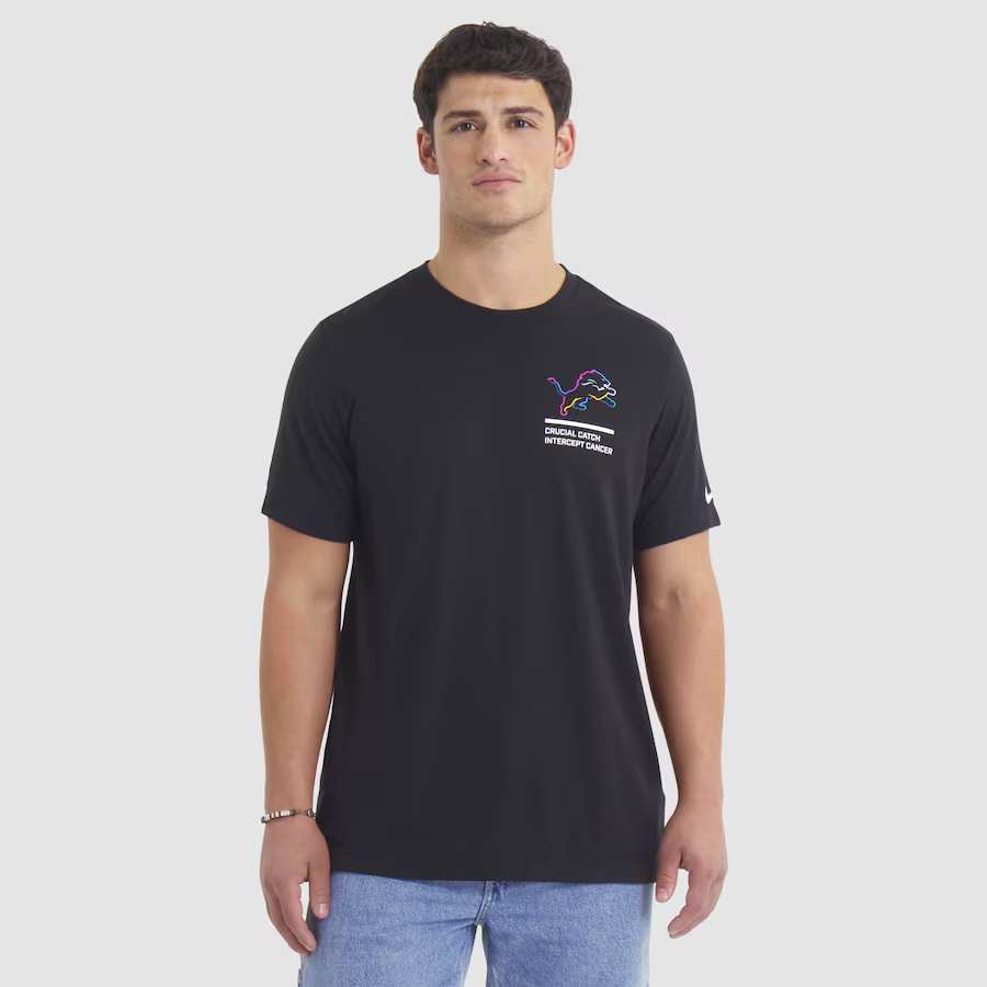 Men Detroit Lions 2 Nike NFL 2025 T shirt